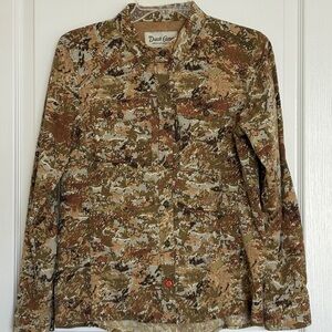 Duck Camp Women's Lightweight Camp Hunting Shirt Long Sleeve Button Down Sz Med